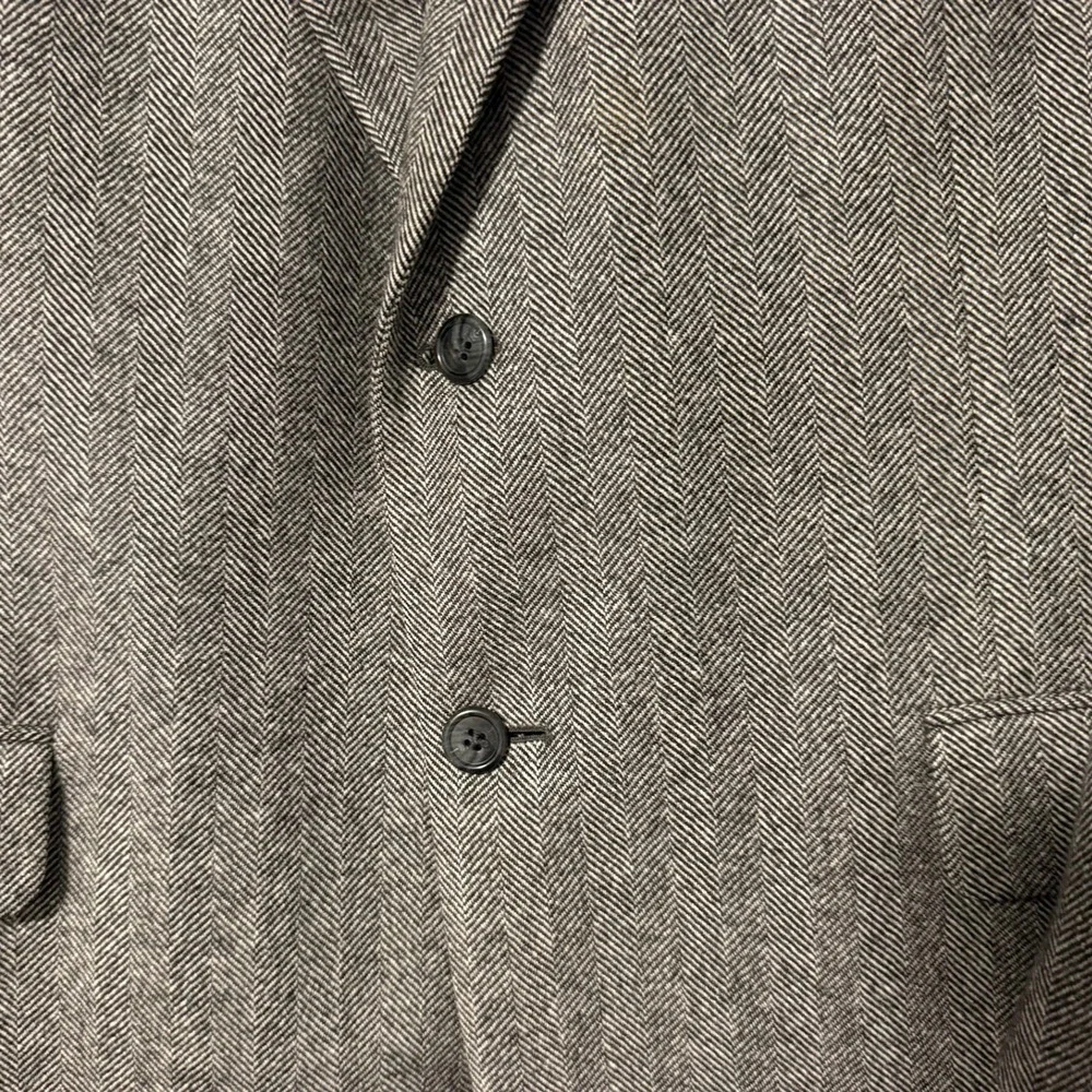 Rutledge's Men's‎ 100% Cashmere Herringbone Blazer Jacket Size 44 Regular